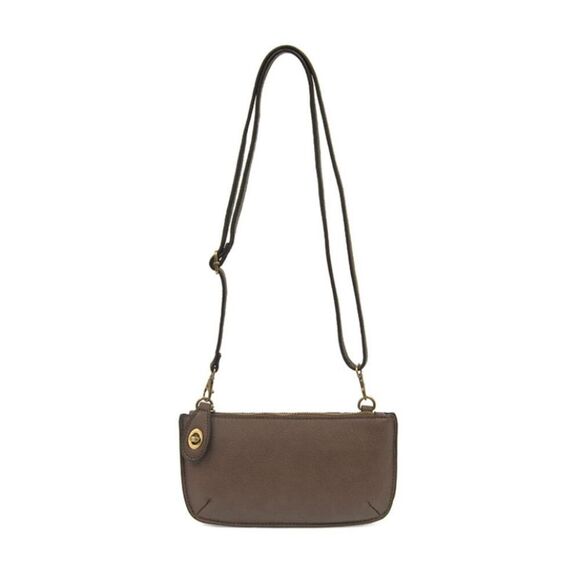 Joy Susan 100% Vegan Leather Mini Crossbody Wristlet Clutch - Picture 1 of 6